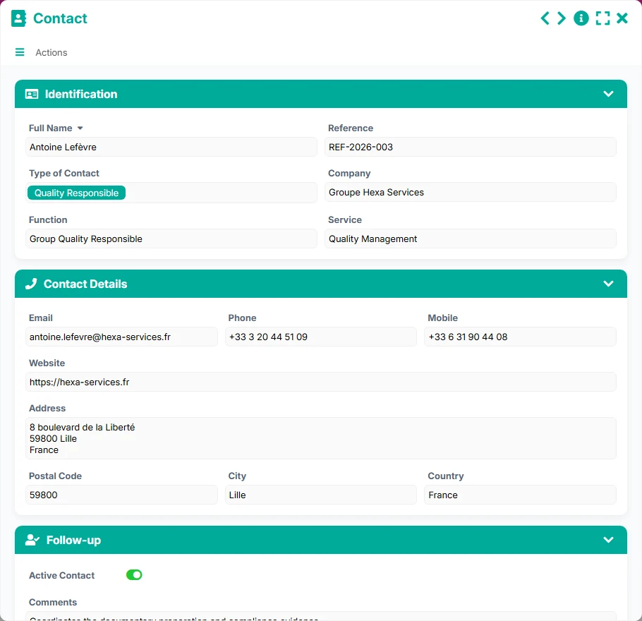 Audit Tracking - form 3