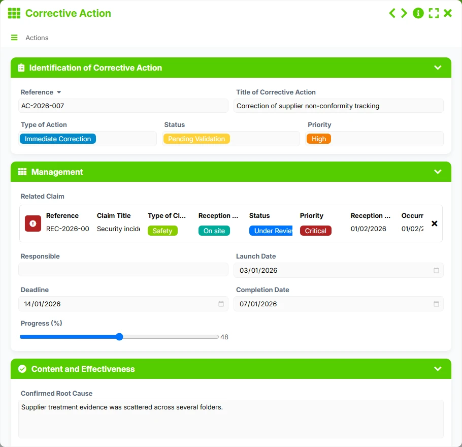 Claims Tracking - form 4