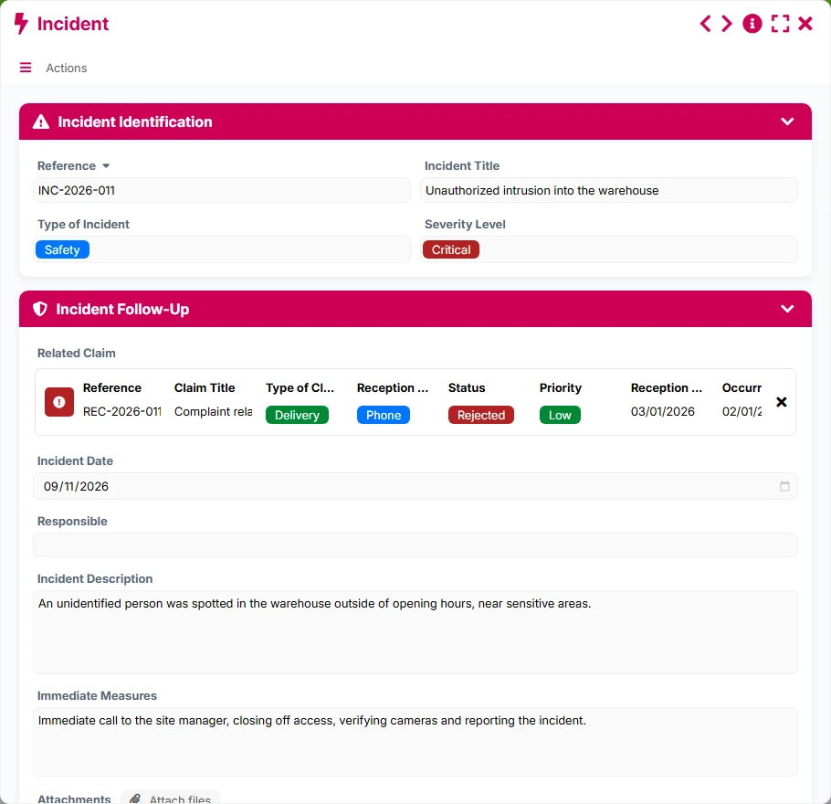 Claims Tracking - form 6
