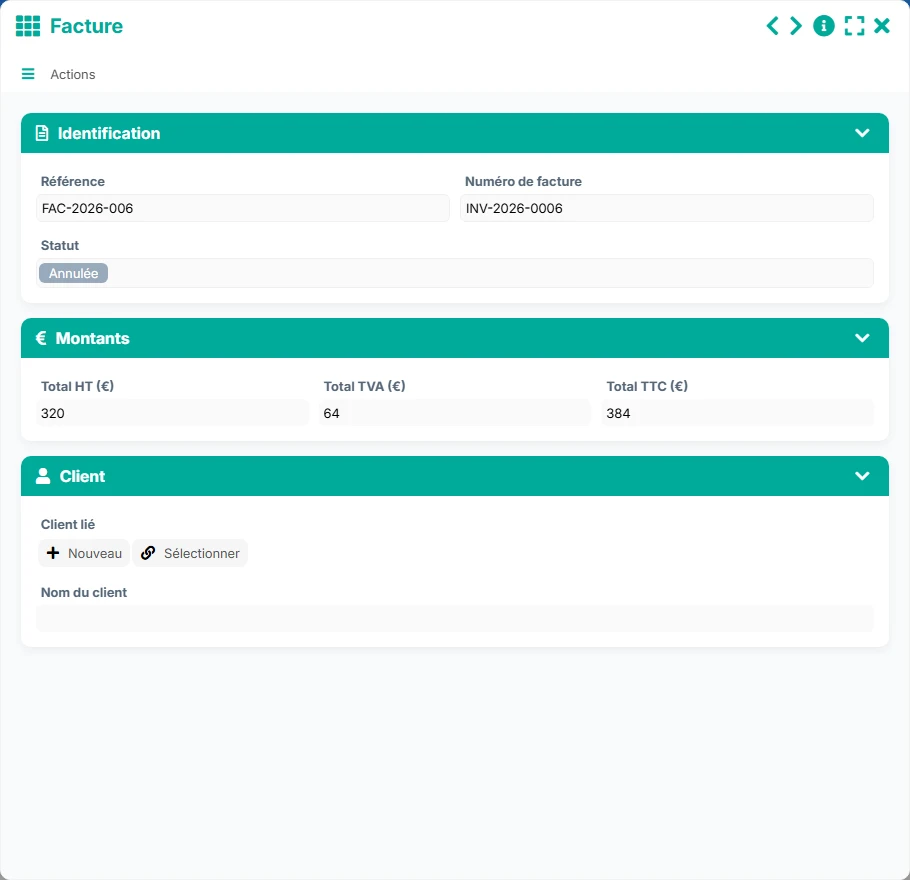 Suivi des clients - formulaire 4
