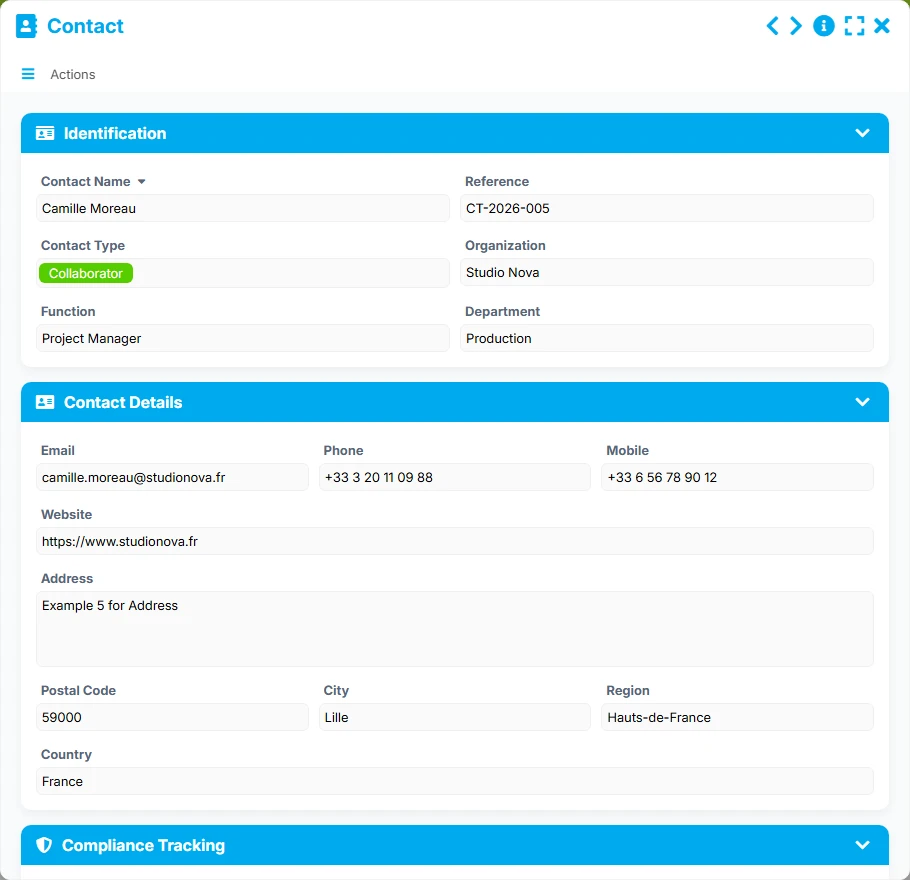 Compliance Tracking - form 3