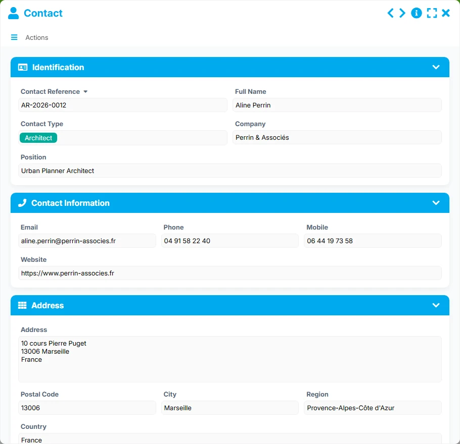 Construction tracking - form 2