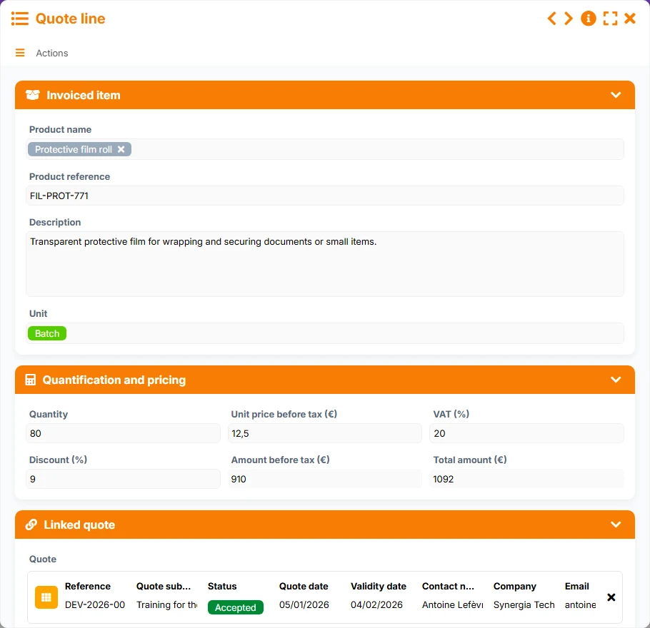CRM - form 5