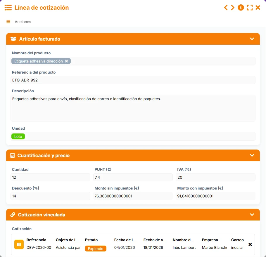 CRM - formulario 3