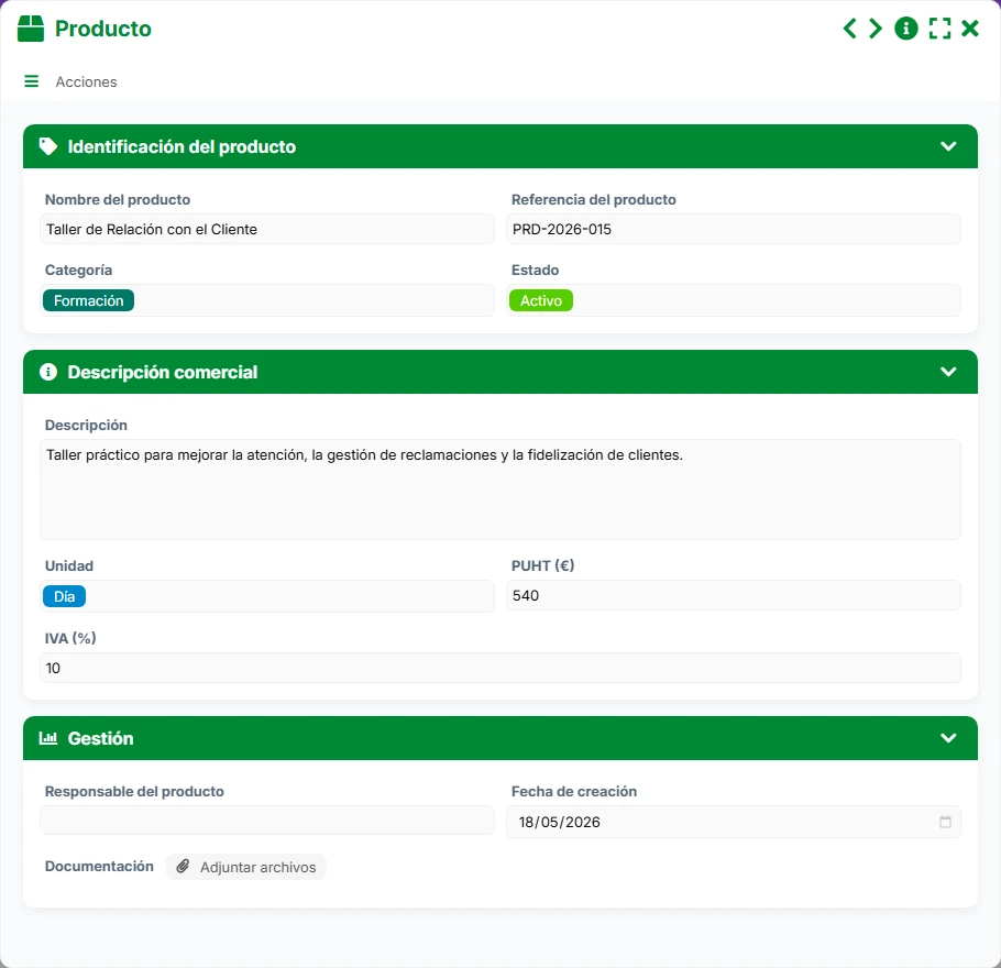 CRM - formulario 5