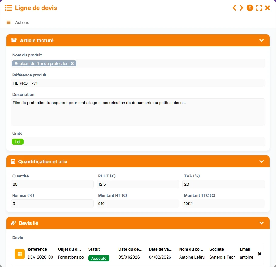 CRM - formulaire 3