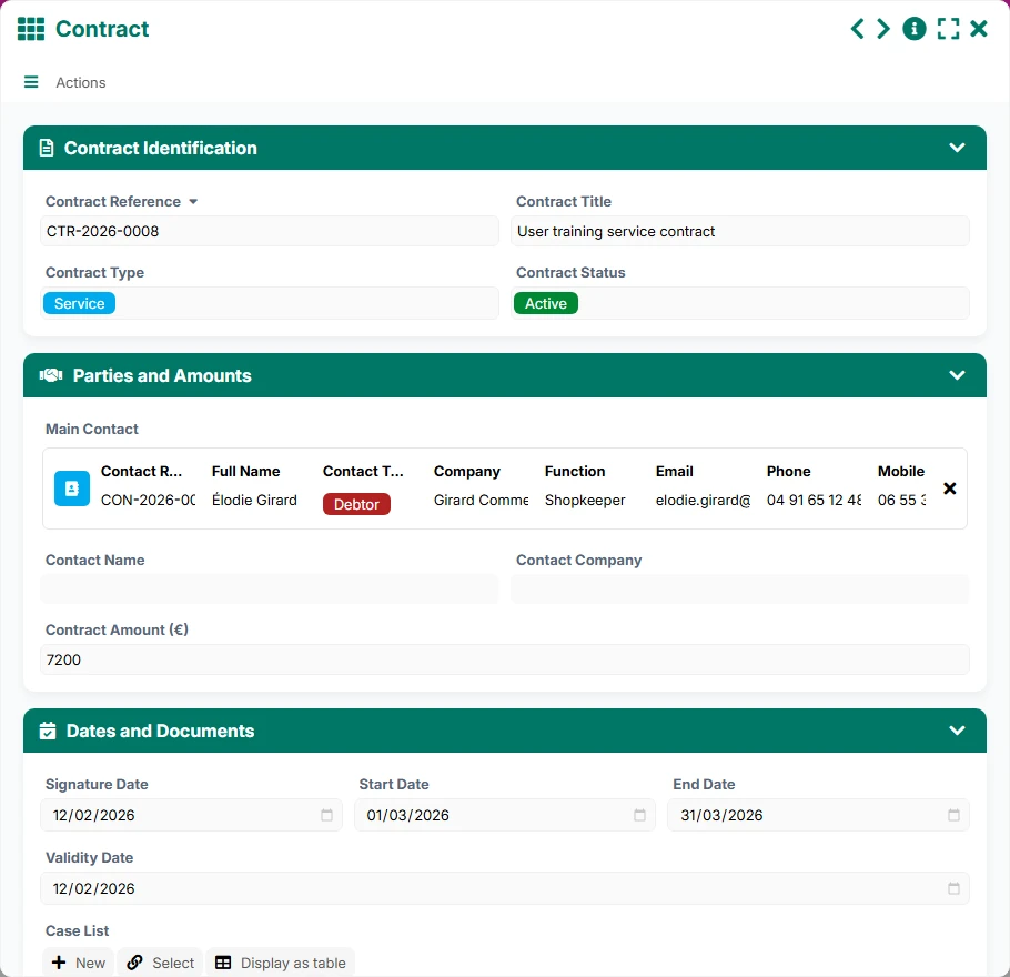 Collection Tracking - form 3