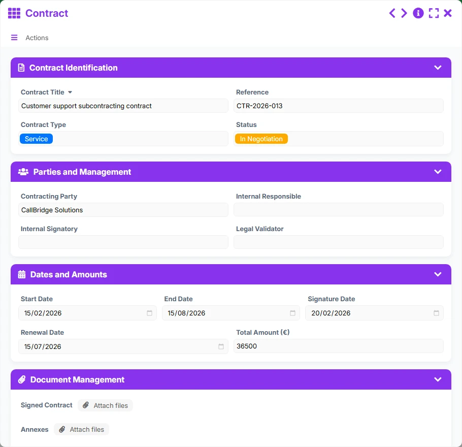 Document Management - form 2