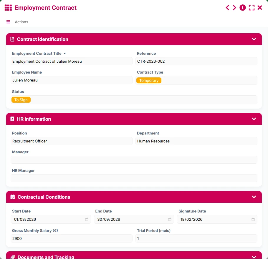 Document Management - form 4