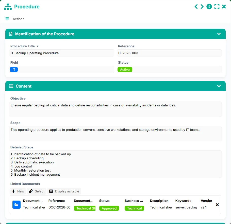 Document Management - form 6