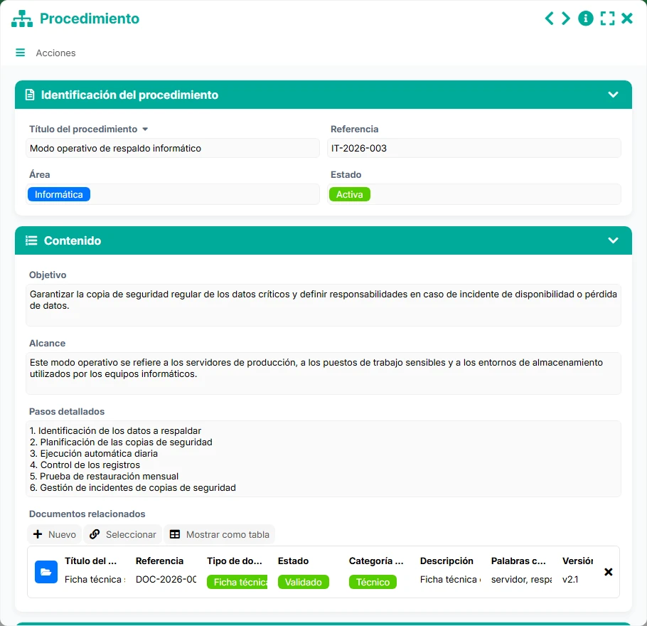 Gestión de documentos - formulario 7