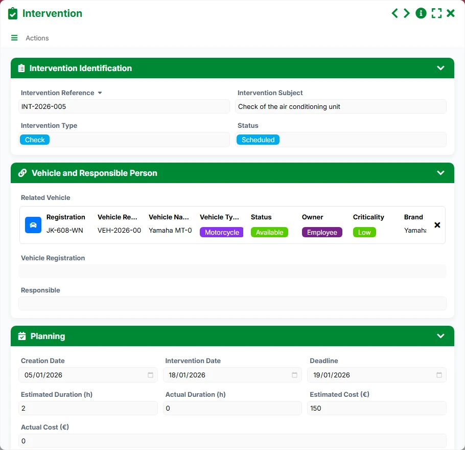 Fleet Management - form 4