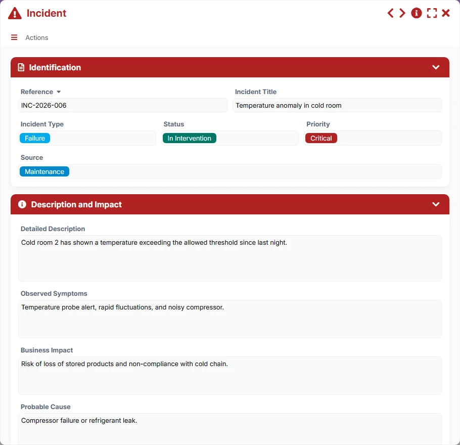 Incident tracking - form 4