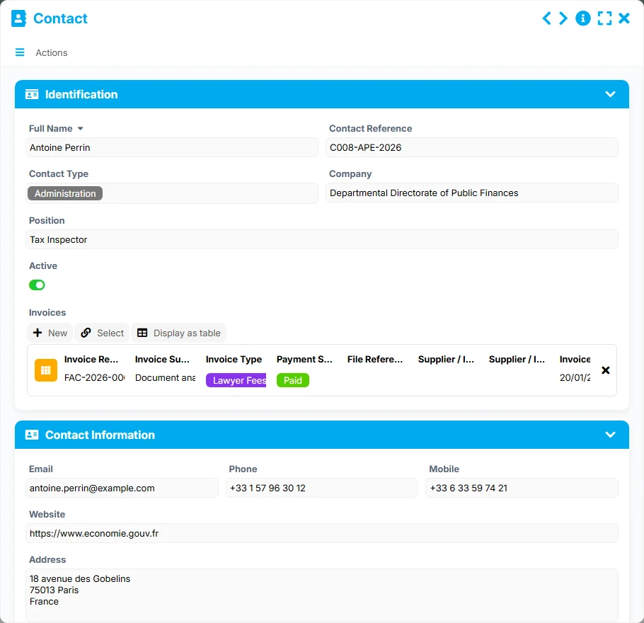 Litigation tracking - form 2