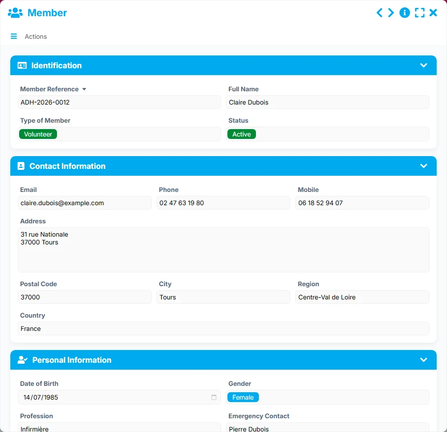 Member tracking - form 3