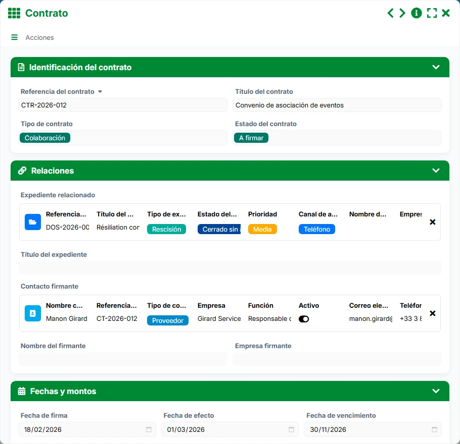 Seguimiento de negociaciones - formulario 4