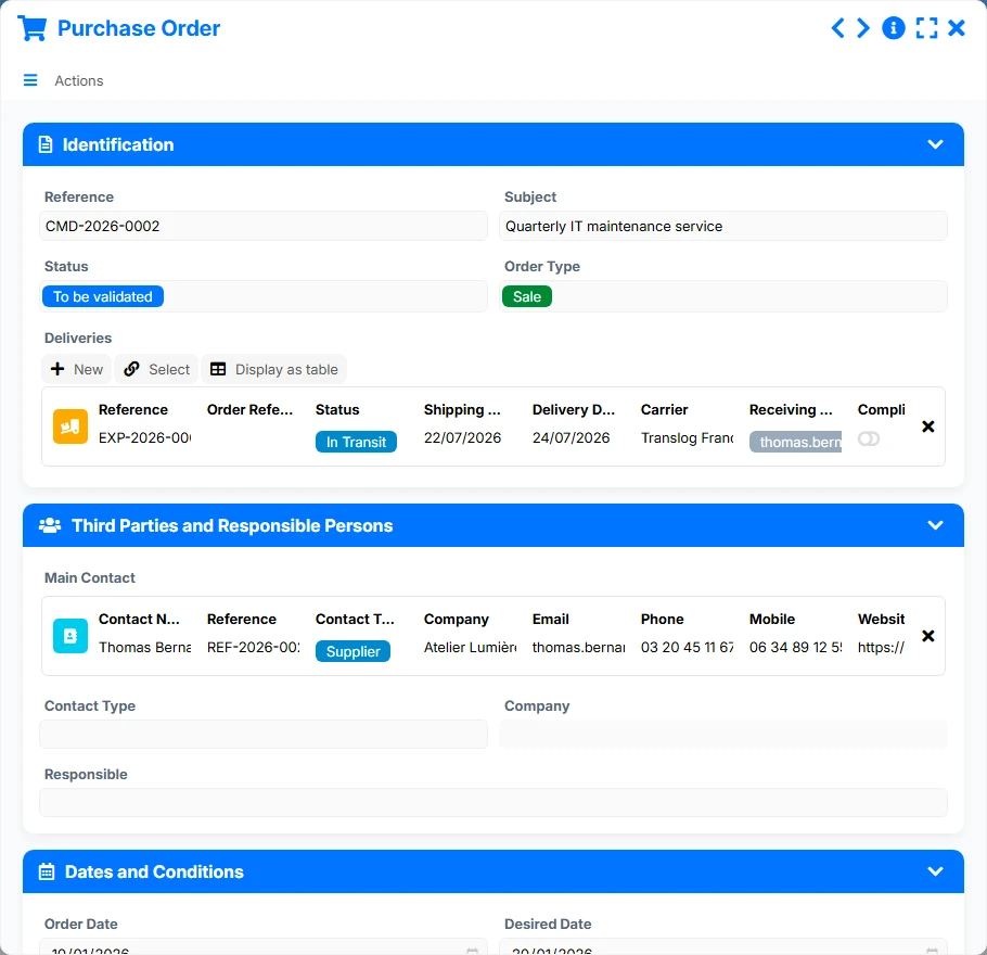 Order Tracking - form 4