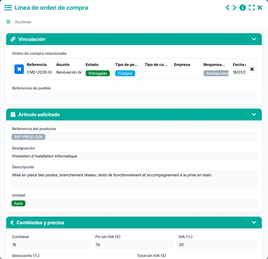 Seguimiento de pedidos - formulario 3