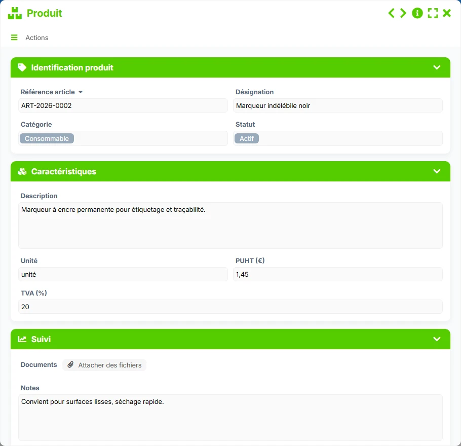 Suivi des commandes - formulaire 4