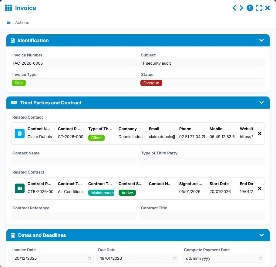 Payment tracking - form 4
