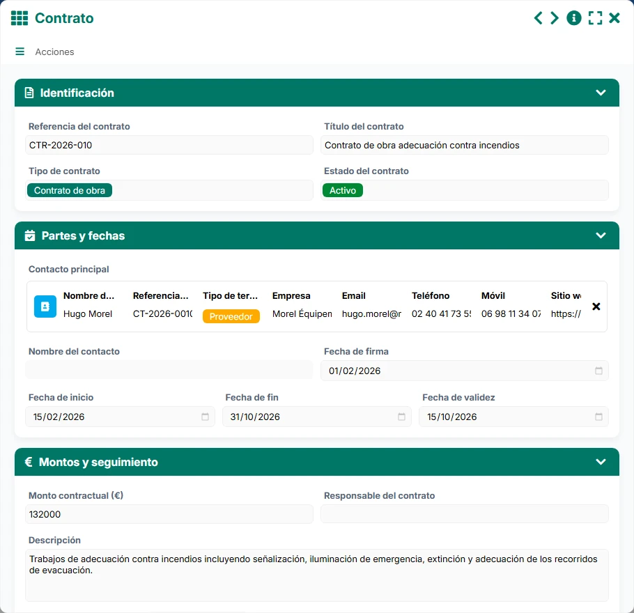 Seguimiento de pagos - formulario 3