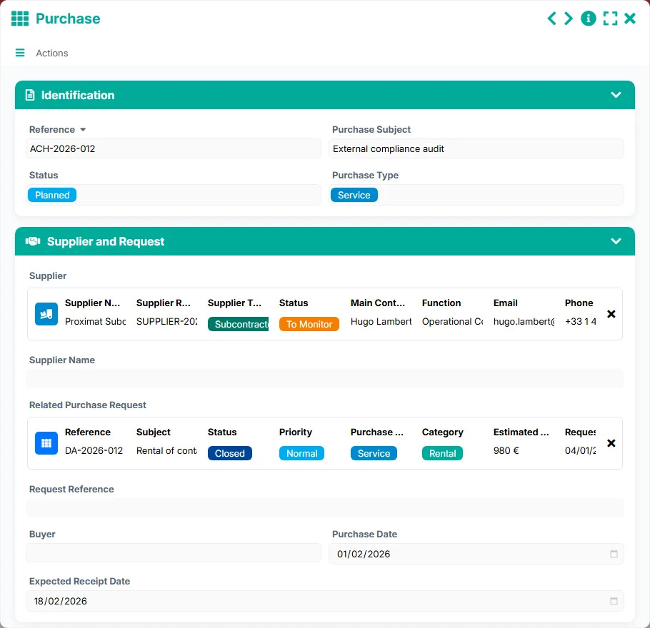 Purchase Tracking - form 4