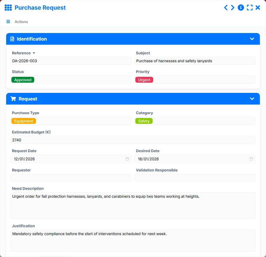 Purchase Tracking - form 7
