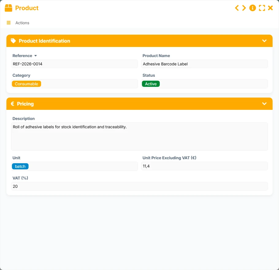 Quote Tracking - form 3