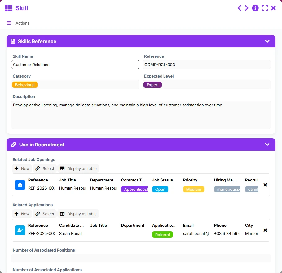 Recruitment tracking - form 4