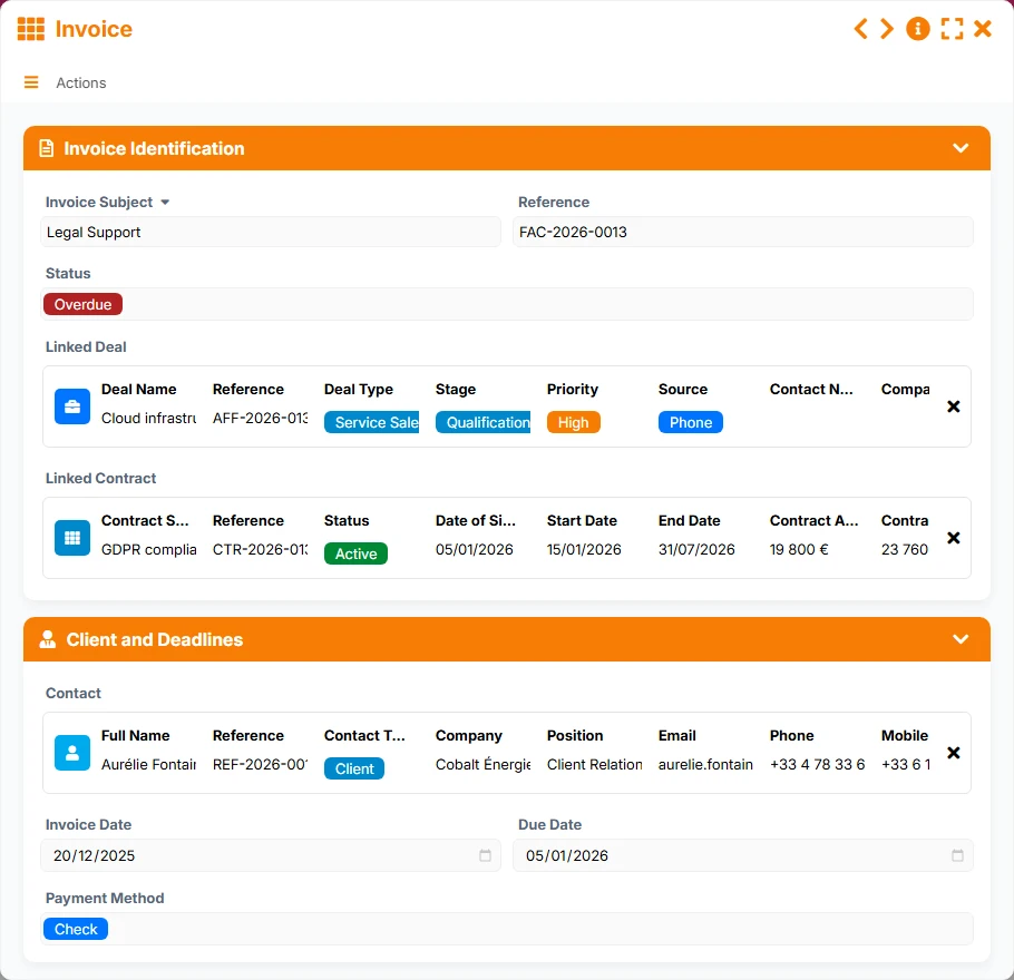 Sales tracking - form 4