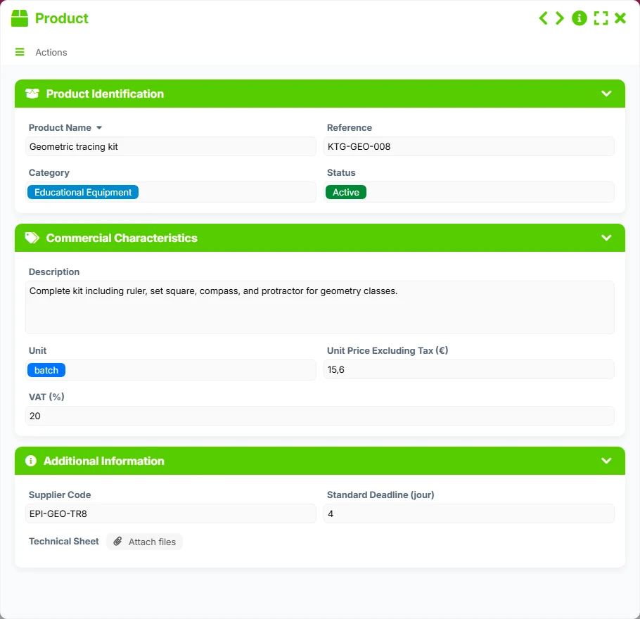 Sales tracking - form 6