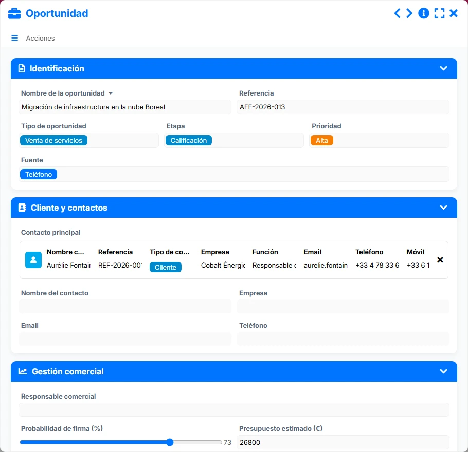 Seguimiento de ventas - formulario 6