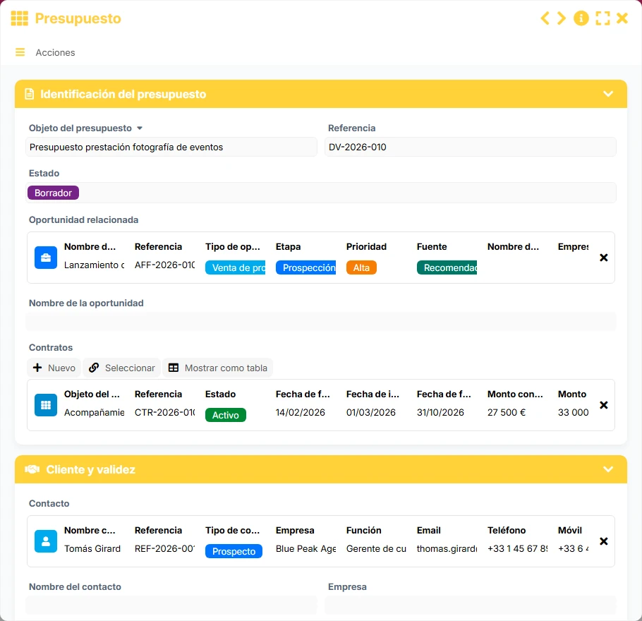 Seguimiento de ventas - formulario 7