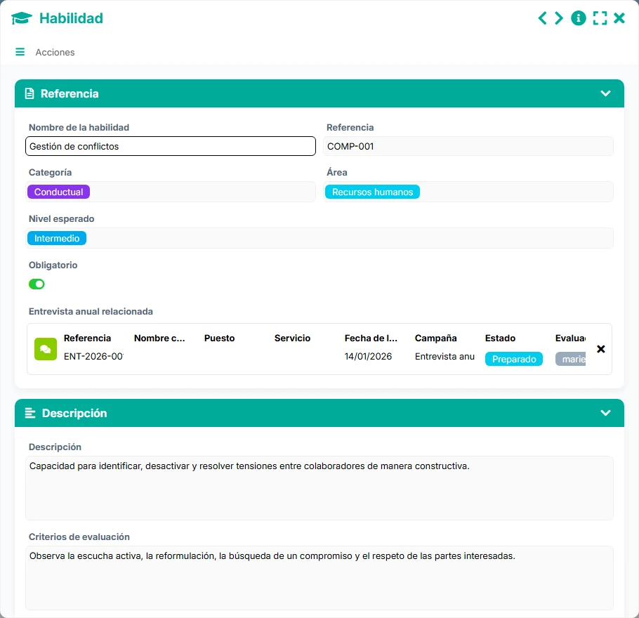 Seguimiento de competencias - formulario 4