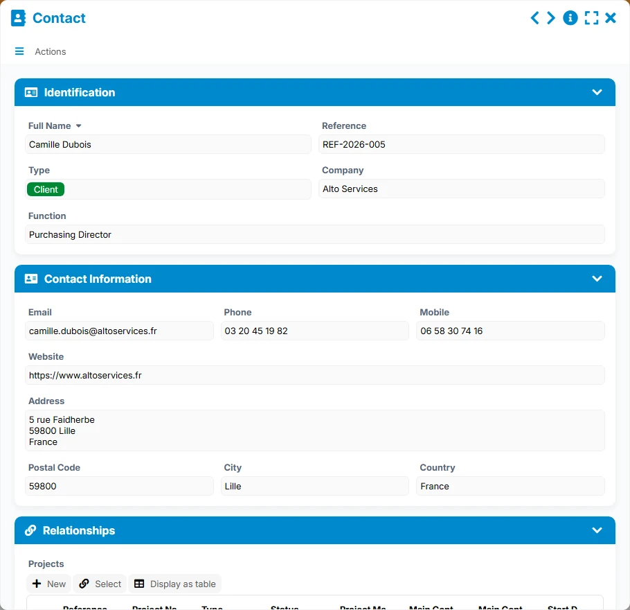 Time Tracking - form 1